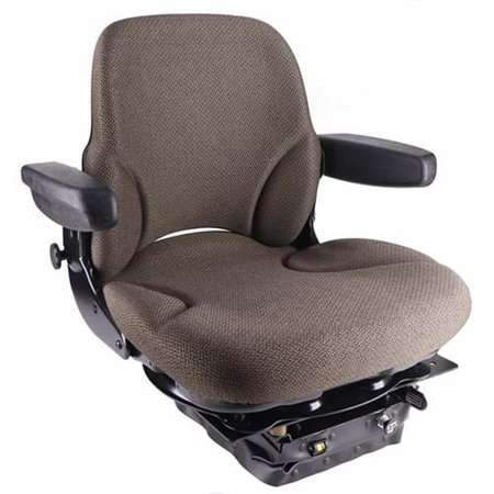 SR8301995 Sears Mid Back Seat Brown Fabric with Air Suspension Fits John Deere -  AFTERMARKET, SR8301995-HYC